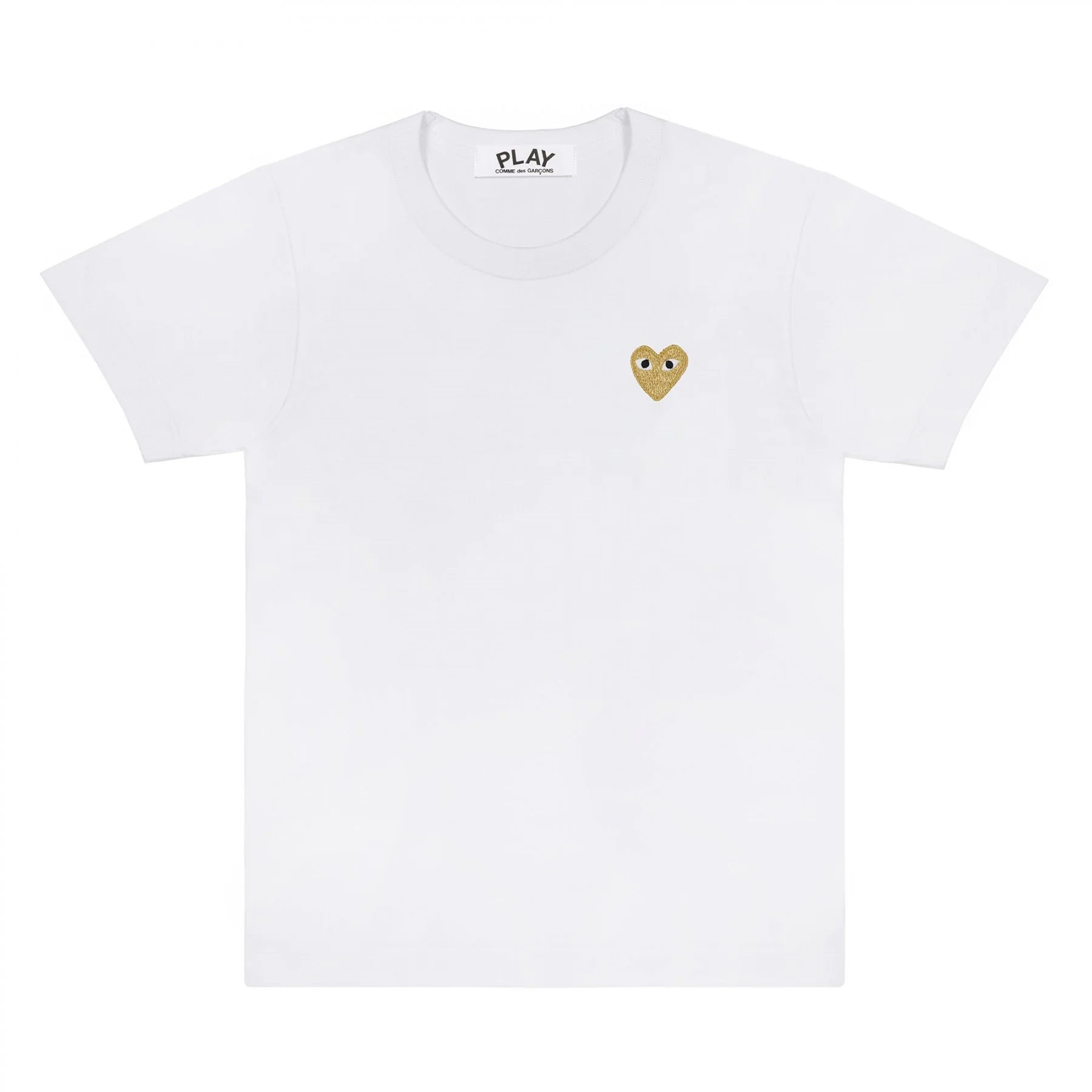 PLAY BASIC T-SHIRT GOLD EMBLEM (WHITE)